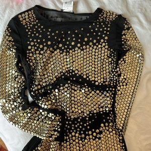 Gold paco rabanne style dress